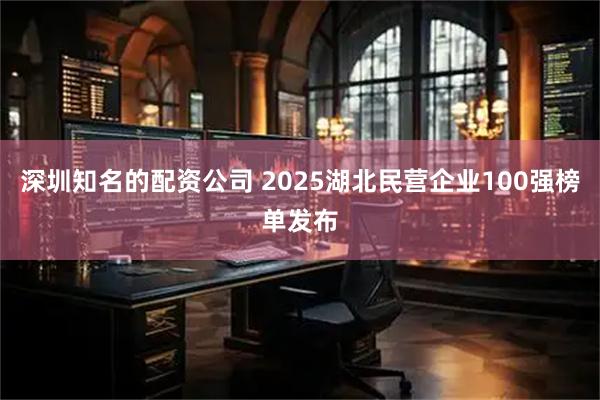 深圳知名的配资公司 2025湖北民营企业100强榜单发布